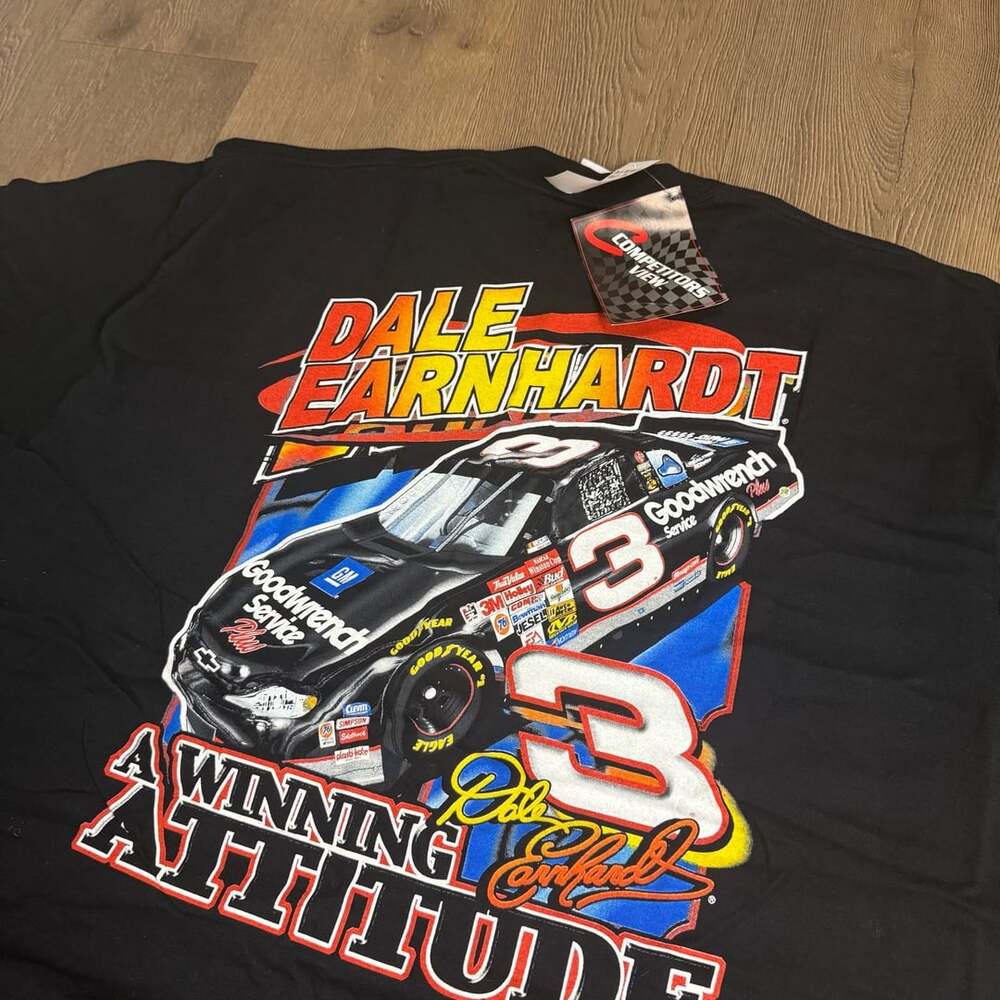 Competitors View Dale Earnhardt T-Shirt XL Black NASCAR